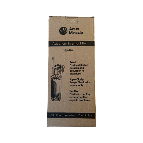 AquaMiracle Submersible Aquarium Filter 300GPH | 3-Stage for 60-150 Gal Tanks - Picture 8 of 10